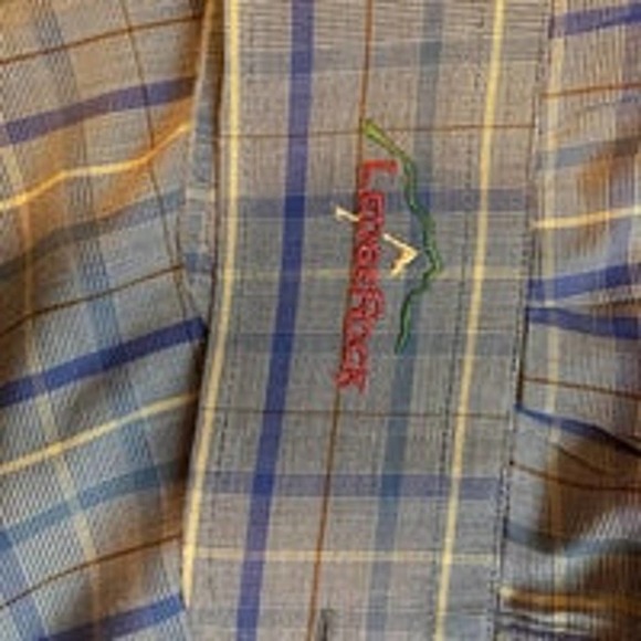 Peter Millar Blue Plaid Buttondown - Size XL - Picture 3 of 6